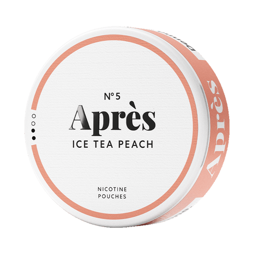 Après No.5 Ice Tea Peach 4,4mg, 5-pakke med nikotinposer