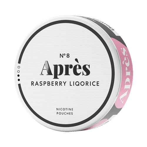 Après No.8 Raspberry Liqorice 4,4mg, 5-pakke med nikotinposer