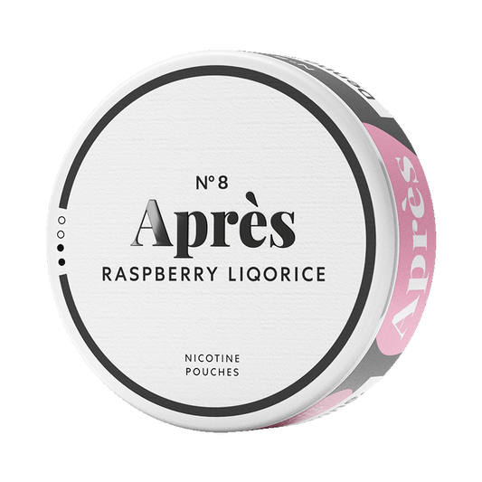 Après No.8 Raspberry Liqorice 4,4mg, 5-pakke med nikotinposer