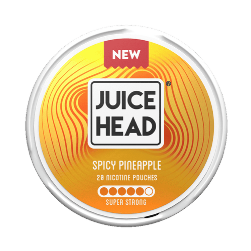 Juice Head Spicy Pineapple Super Strong 14mg, 5-pakke med nikotinposer
