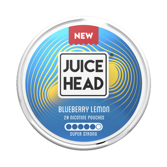 Juice Head Blueberry Lemon Super Strong 14mg, 5-pakke med nikotinposer