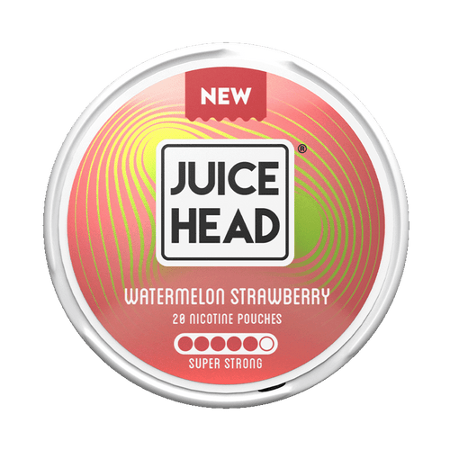 Juice Head Watermelon Strawberry Super Strong 14mg, 5-pakke med nikotinposer