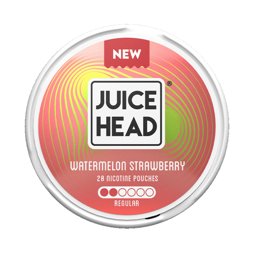 Juice Head Watermelon Strawberry Regular 6mg, 5-pakke med nikotinposer