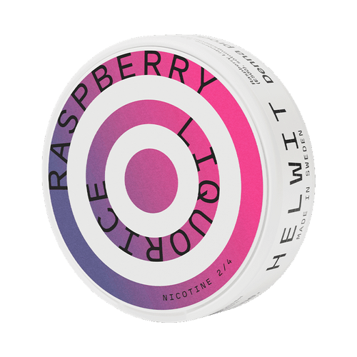 Helwit Raspberry Liquorice 3,5mg, 5-pakke med nikotinposer
