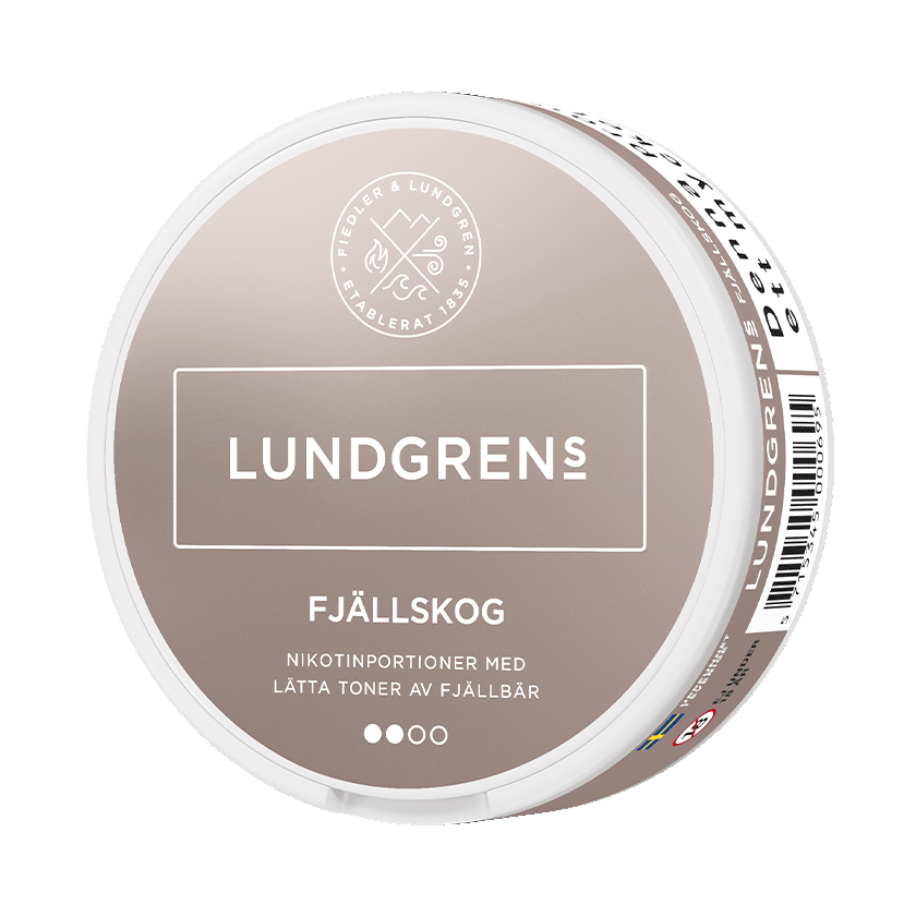 Lundgrens Fjällskog 8mg, 5-pakke med nikotinposer