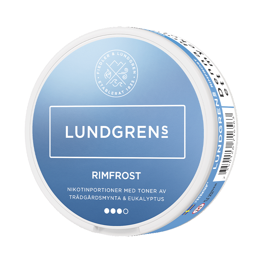 Lundgrens Rimfrost 10mg, 5-pakke med nikotinposer