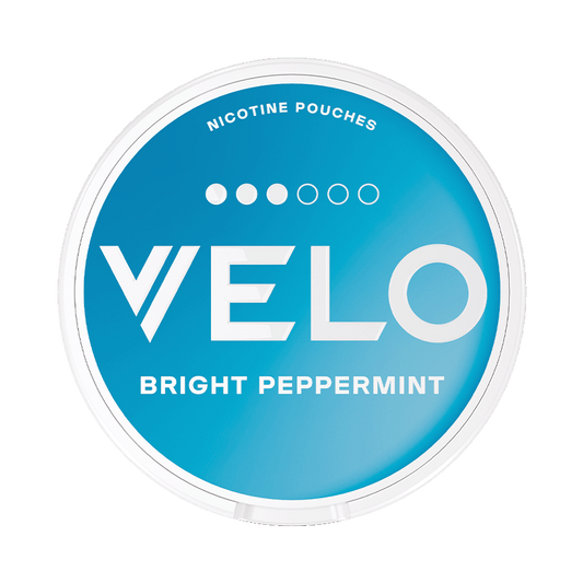 VELO Bright Peppermint 8mg, 5-pakke med nikotinposer