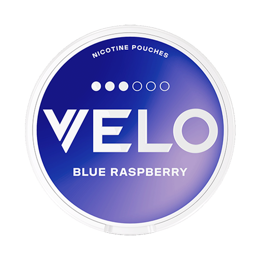 VELO Blue Raspberry 8mg, 5-pakke med nikotinposer