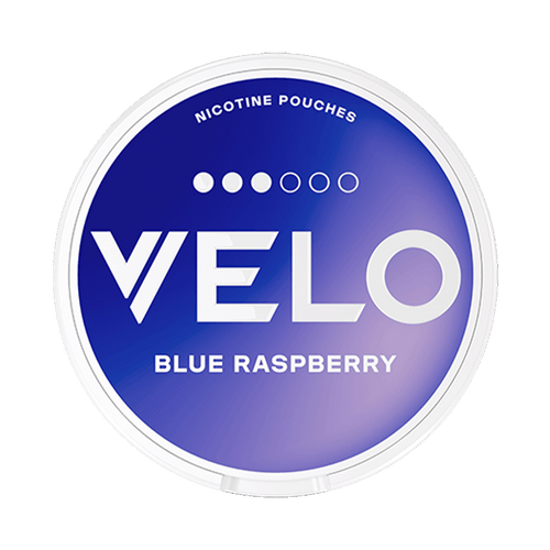 VELO Blue Raspberry 8mg, 5-pakke med nikotinposer