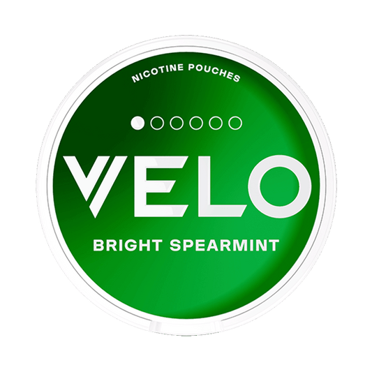 VELO Bright Spearmint Mini 4mg, 5-pakke med nikotinposer
