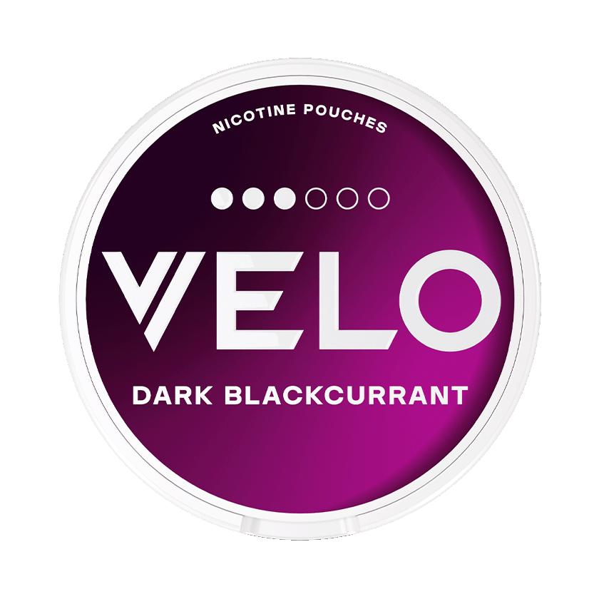 VELO Dark Blackcurrant 8mg, 5-pakke med nikotinposer