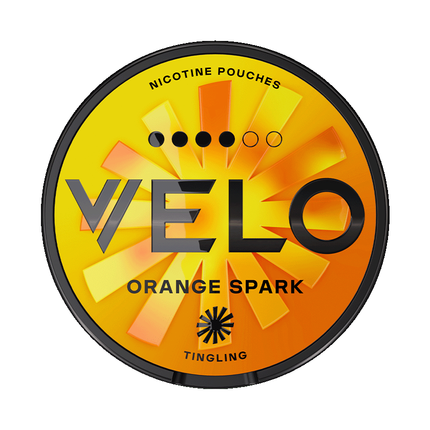 VELO Orange Spark 10,9mg, 5-pakke med nikotinposer