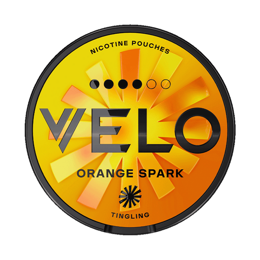 VELO Orange Spark 10,9mg, 5-pakke med nikotinposer
