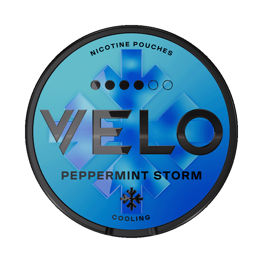 VELO Peppermint Storm 10,9mg, 5-pakke med nikotinposer