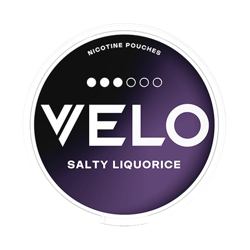 VELO Salty Liquorice 10mg, 5-pakke med nikotinposer