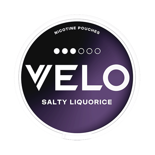 VELO Salty Liquorice 10mg, 5-pakke med nikotinposer