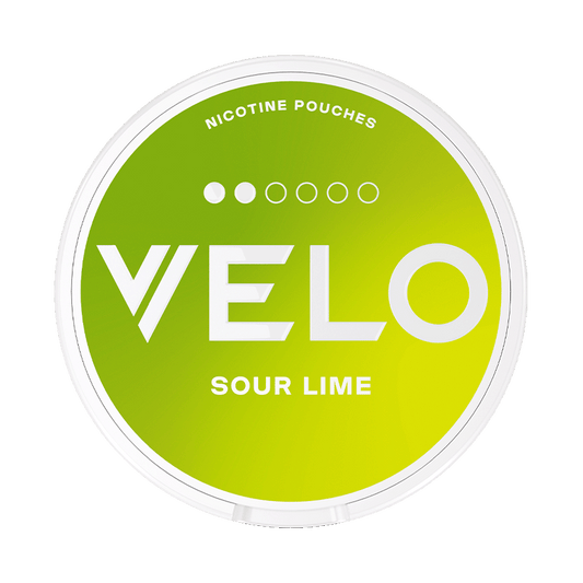 VELO Sour Lime 6mg, 5-pakke med nikotinposer