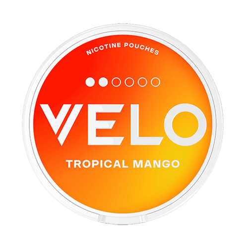 VELO Tropical Mango 6mg, 5-pakke med nikotinposer