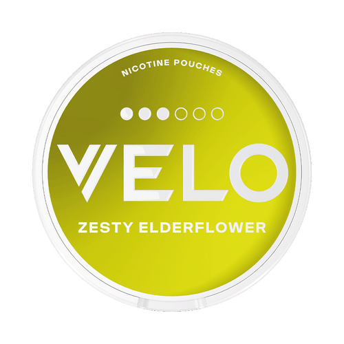 VELO Zesty Elderflower 10mg, 5-pakke med nikotinposer