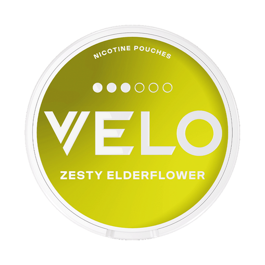 VELO Zesty Elderflower 10mg, 5-pakke med nikotinposer
