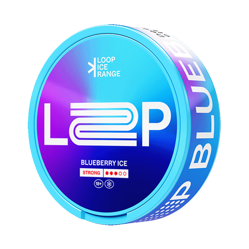 LOOP Blueberry Ice Strong 8,9mg, 5-pakke med nikotinposer