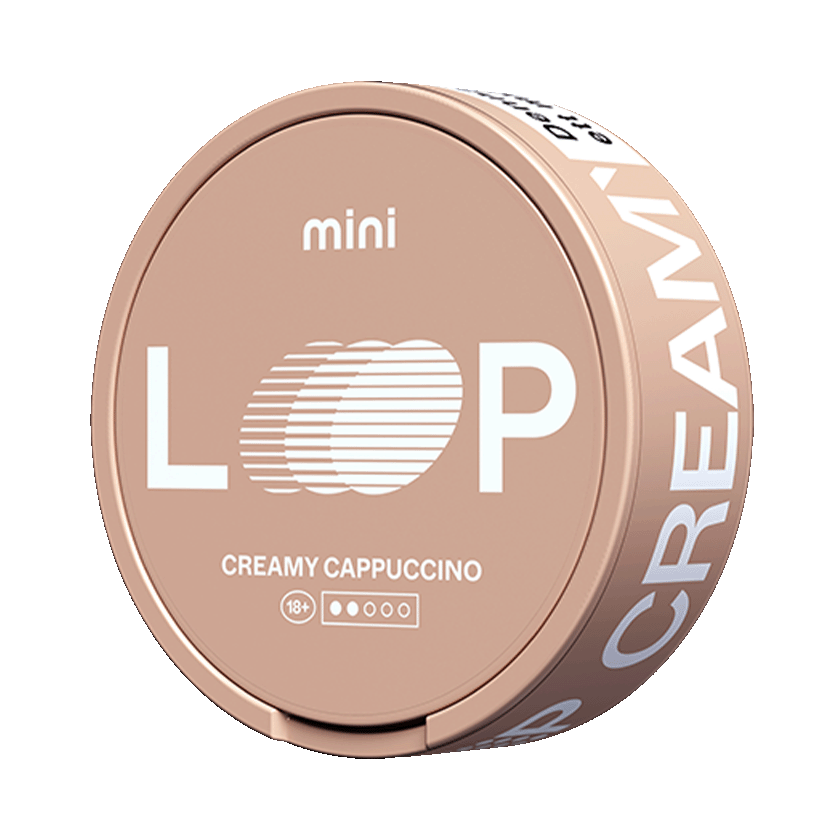 LOOP Creamy Cappuccino Mini 6,3mg, 5-pakke med nikotinposer