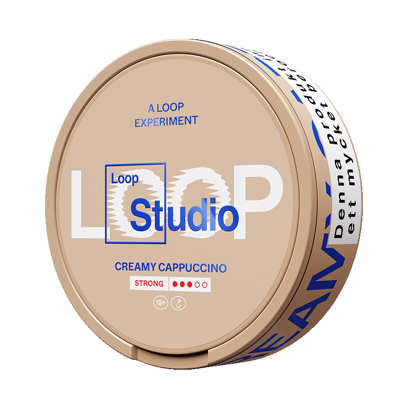LOOP Creamy Cappuccino Strong 8,9mg, 5-pakke med nikotinposer