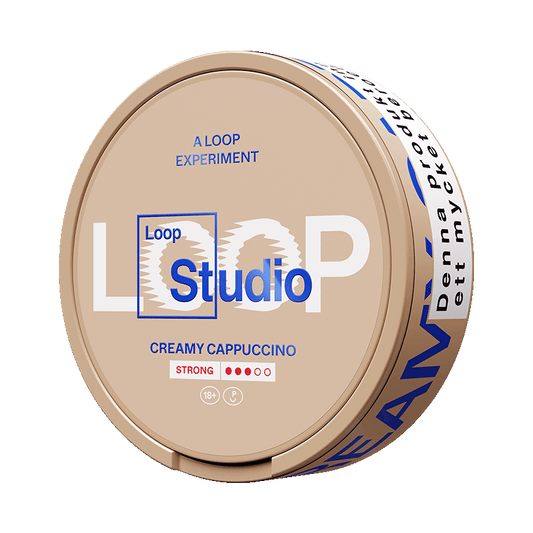 LOOP Creamy Cappuccino Strong 8,9mg, 5-pakke med nikotinposer