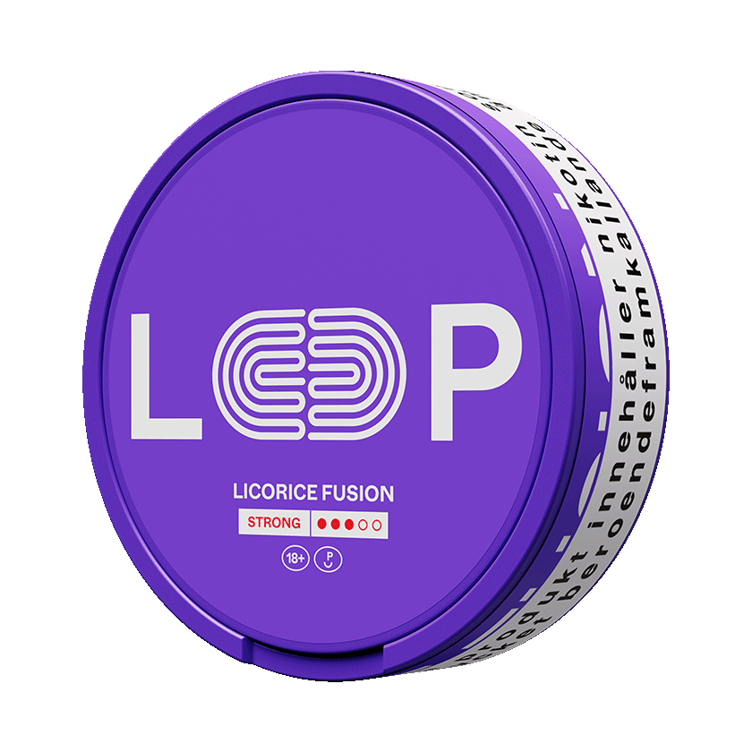 LOOP Licorice Fusion Strong 8,9mg, 5-pakke med nikotinposer