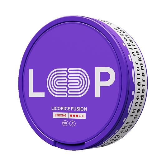 LOOP Licorice Fusion Strong 8,9mg, 5-pakke med nikotinposer