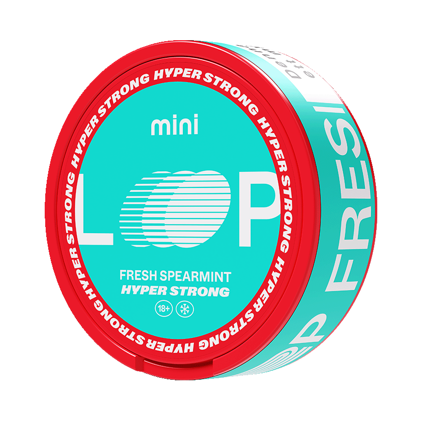 LOOP Fresh Spearmint Hyper Strong Mini 10,5mg, 5-pakke med nikotinposer