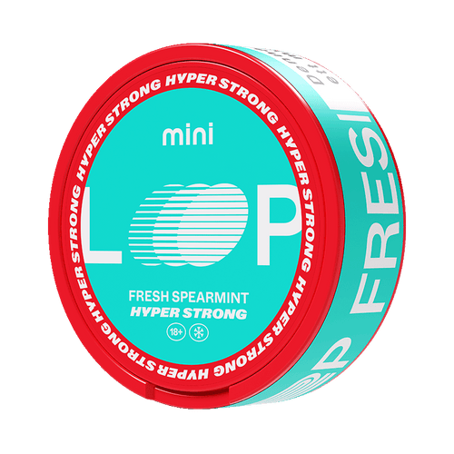 LOOP Fresh Spearmint Hyper Strong Mini 10,5mg, 5-pakke med nikotinposer