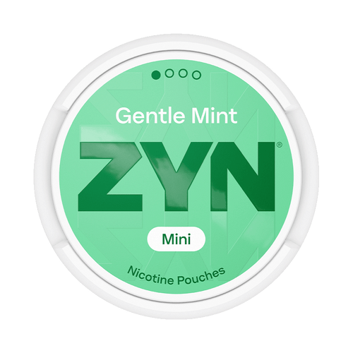 ZYN Gentle Mint Moist Mini 3mg, 5-pakke med nikotinposer