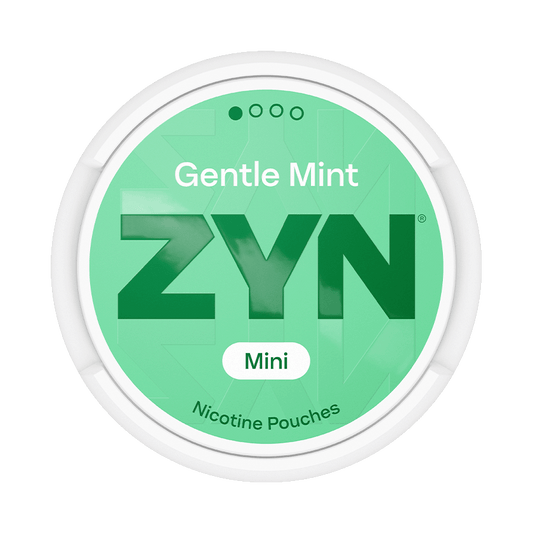 ZYN Gentle Mint Moist Mini 3mg, 5-pakke med nikotinposer
