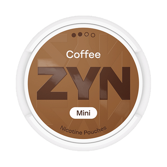 ZYN Coffee Moist Mini 6mg, 5-pakke med nikotinposer