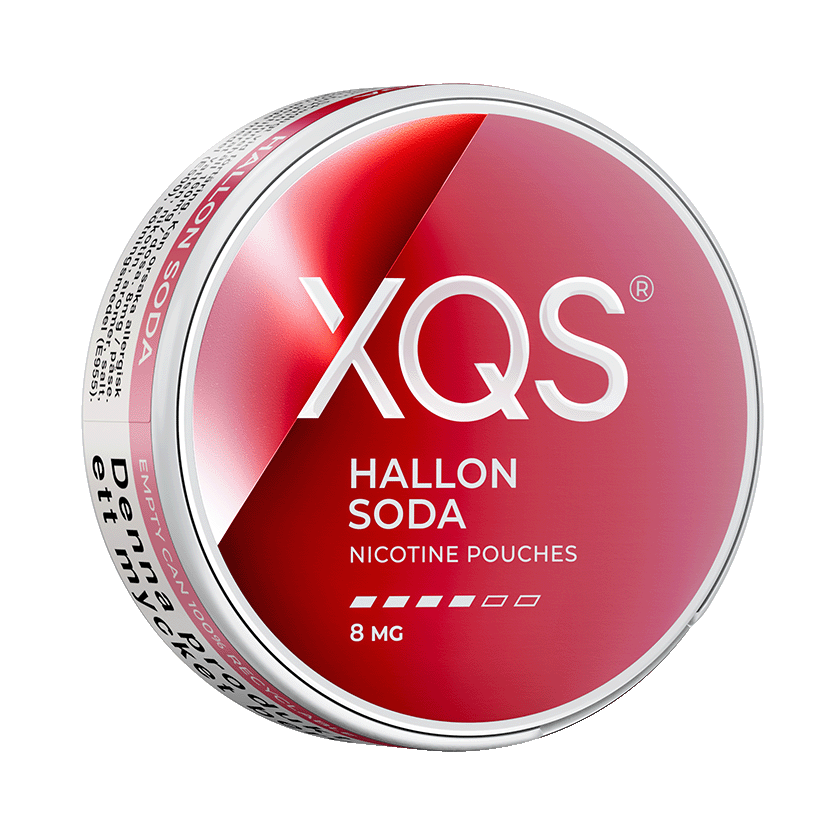 XQS Hallonsoda 8mg, 5-pakke med nikotinposer