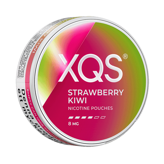 XQS Strawberry Kiwi 8mg, 5-pakke med nikotinposer