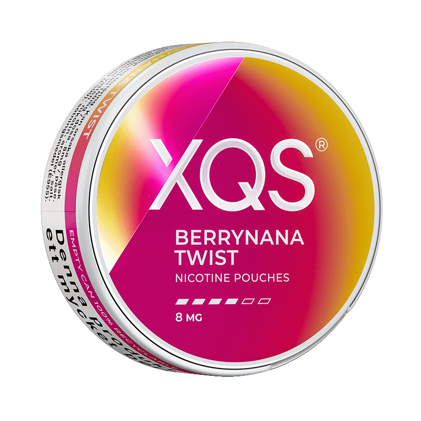 XQS Berrynana Twist 8mg, 5-pakke med nikotinposer