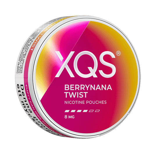 XQS Berrynana Twist 8mg, 5-pakke med nikotinposer