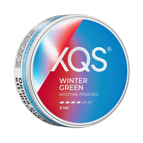 XQS Wintergreen 8mg, 5-pakke med nikotinposer