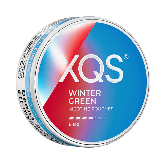 XQS Wintergreen 8mg, 5-pakke med nikotinposer