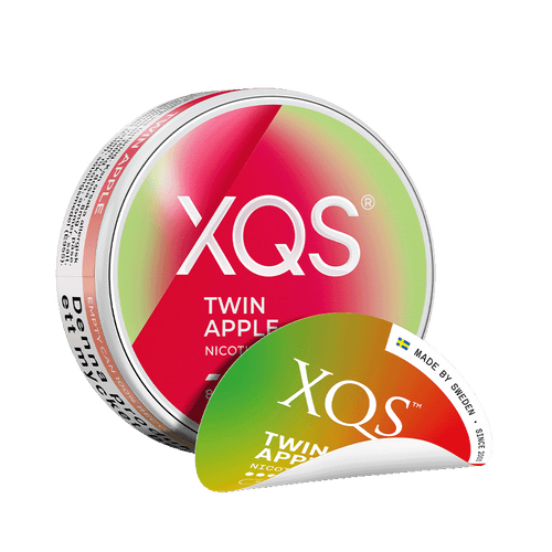 XQS Twin Apple 8mg, 5-pakke med nikotinposer