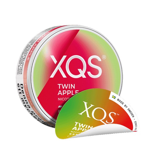 XQS Twin Apple 8mg, 5-pakke med nikotinposer