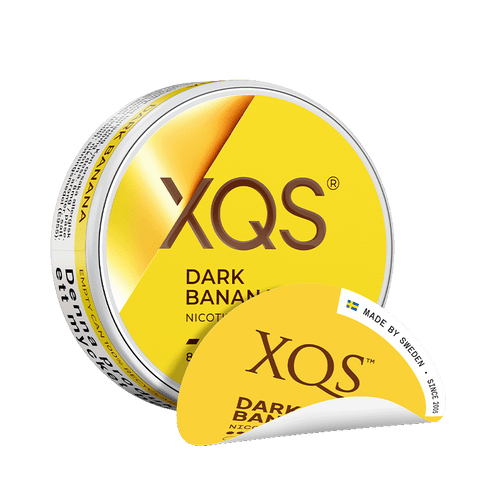 XQS Dark Banana 8mg, 5-pakke med nikotinposer