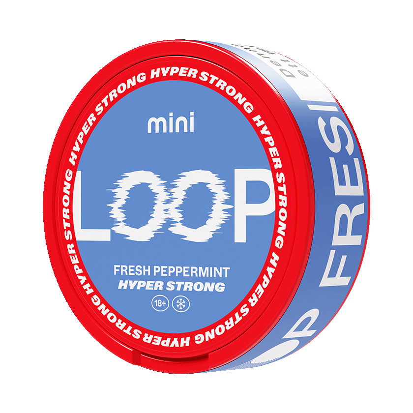 LOOP Fresh Peppermint Hyper Strong Mini 10,5mg, 5-pakke med nikotinposer
