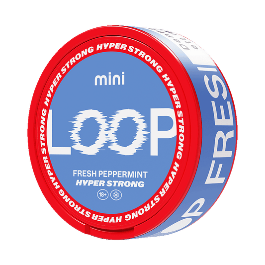 LOOP Fresh Peppermint Hyper Strong Mini 10,5mg, 5-pakke med nikotinposer