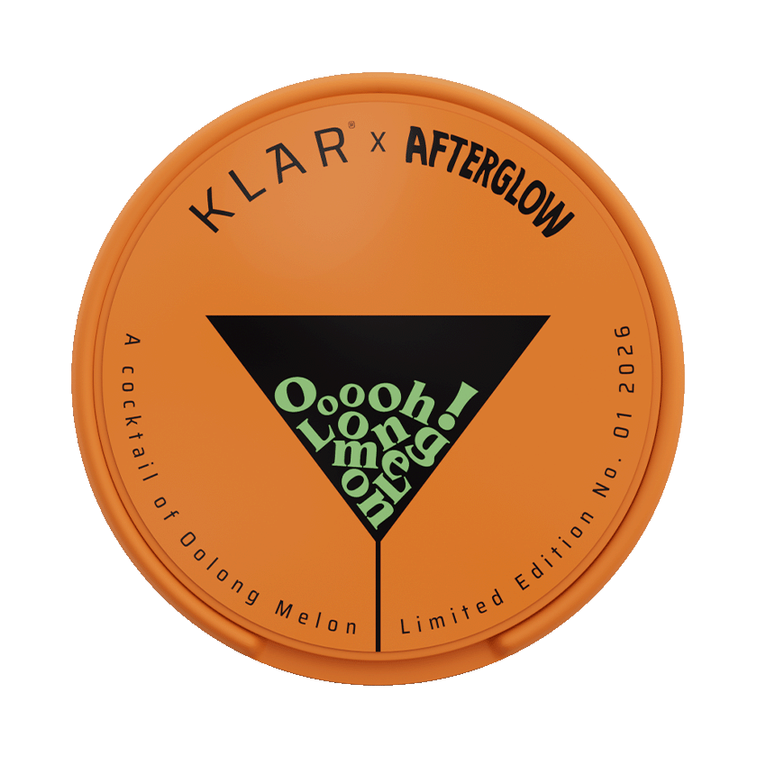 KLAR Afterglow Edition Oolong Melon Mini 3mg, 5-pakke med nikotinposer
