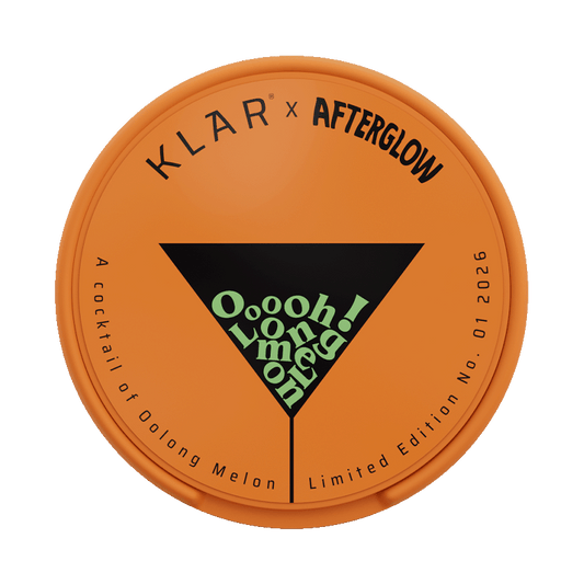 KLAR Afterglow Edition Oolong Melon Mini 3mg, 5-pakke med nikotinposer