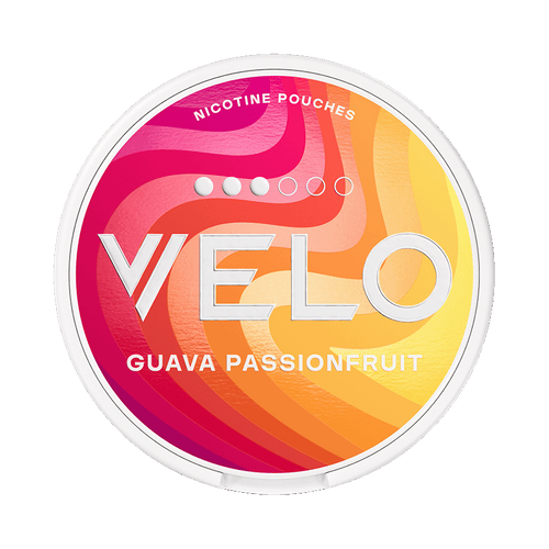 VELO Guava Passionfruit 8mg, 5-pakke med nikotinposer