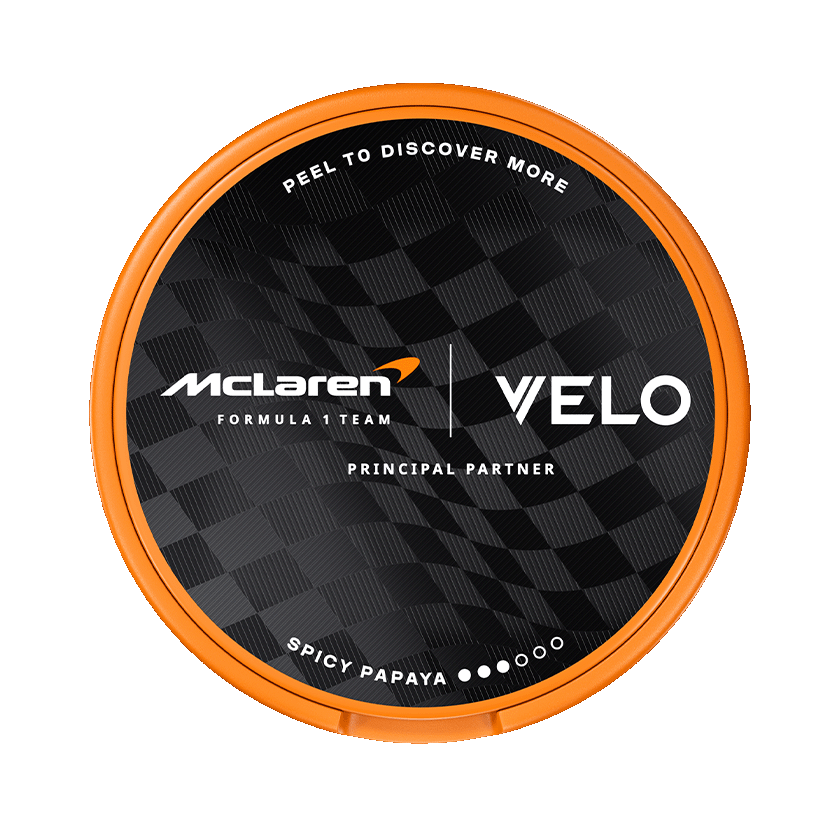 VELO Limited Edition Circuit Collection 8mg, Design Inspired by McLaren Racing, 5-pakke med nikotinposer